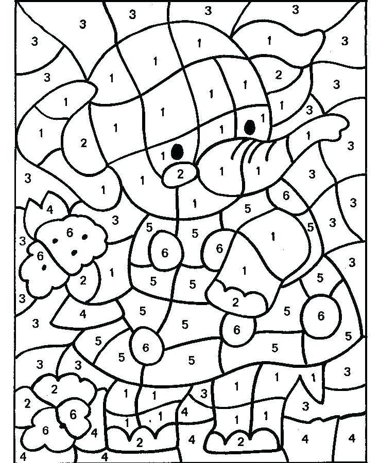 736x900 Free Color By Numbers