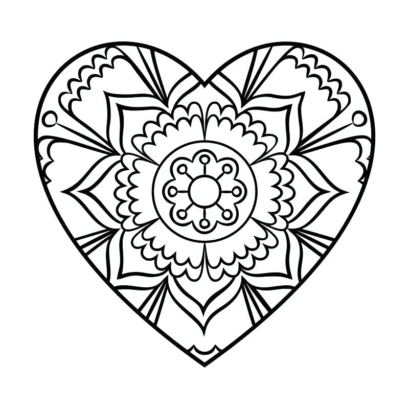 800x800 Colorama Coloring Book Heart Heart Mandala Coloring Pages Heart