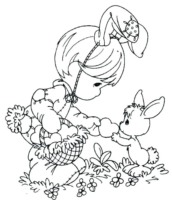 600x696 Easter Bunny Coloring Book Pages Deepart