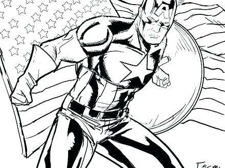 440x330 Captain America Coloring Page Captain Civil War Captain America