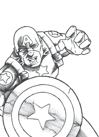 400x553 Outstanding Captain Color Pages Picture Of Captain Captain America
