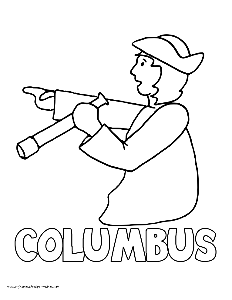 765x990 Christopher Columbus Coloring Pages Printable