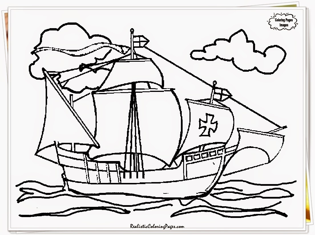 1104x826 Columbus Day Coloring Pages Print Color Craft Outstanding