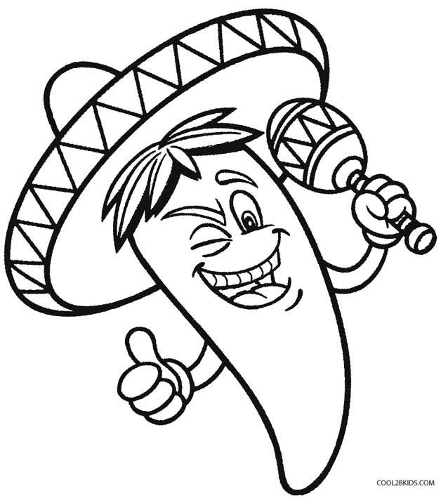 628x709 Cinco De Mayo Coloring Pages
