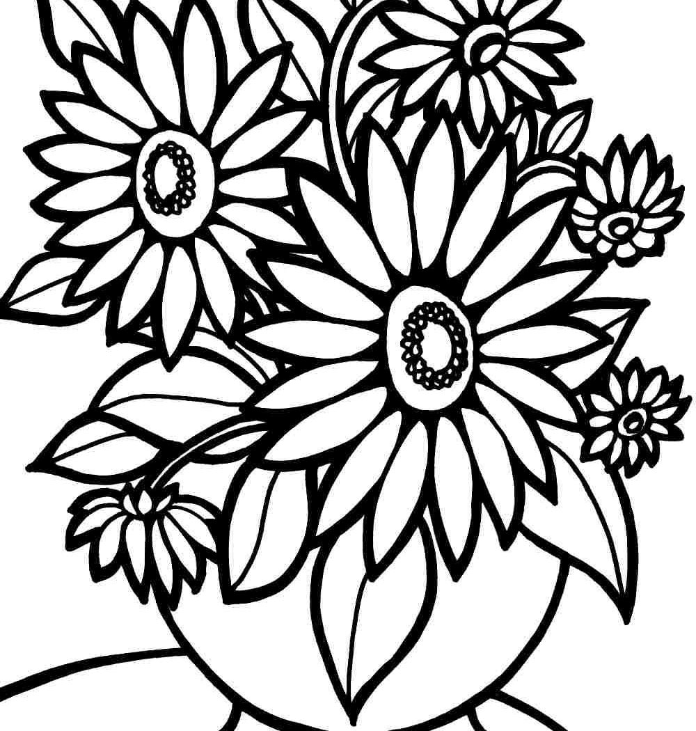 1000x1050 Free Printable Coloring Pagesowers And Butterflies Colouring