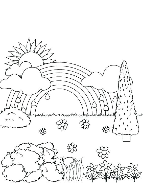 566x737 Coloring Pages For Elementary Students Free Rainbow Activity Free