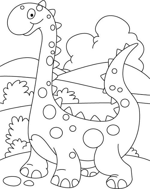 500x630 Dinosaur Coloring Pages For Preschoolers 01 Art Projects