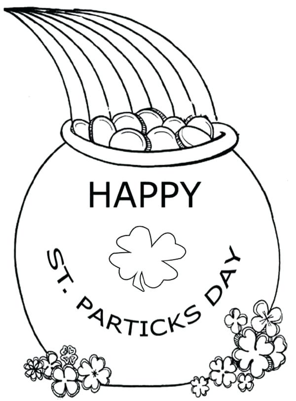 600x813 St Patrick Coloring Page