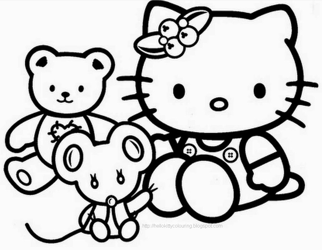 1033x803 Nice Hello Kitty Coloring Pages Free Online Game Image 37