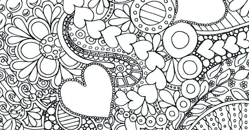 860x450 Hearts And Flowers Coloring Pages Coloring Pages Flowers Hearts