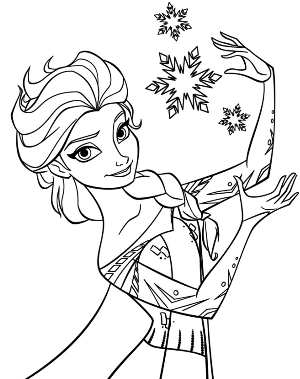 1241x1566 Free Printable Elsa Coloring Pages For Kids