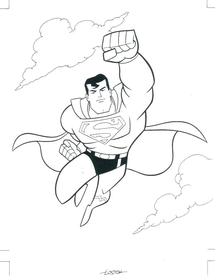 718x923 Superman Coloring Book Coloring Pages Superman Free Coloring Pages