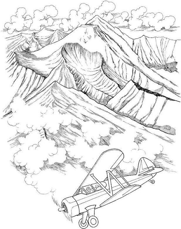 617x780 Landscape Coloring Page Art Coloring Coloring