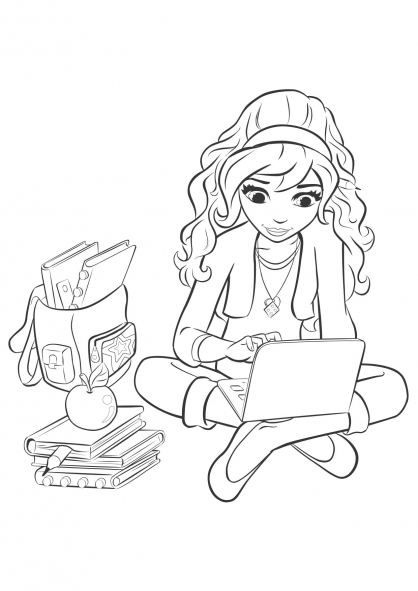 418x591 Lego Friends Coloring Pages Printable Free