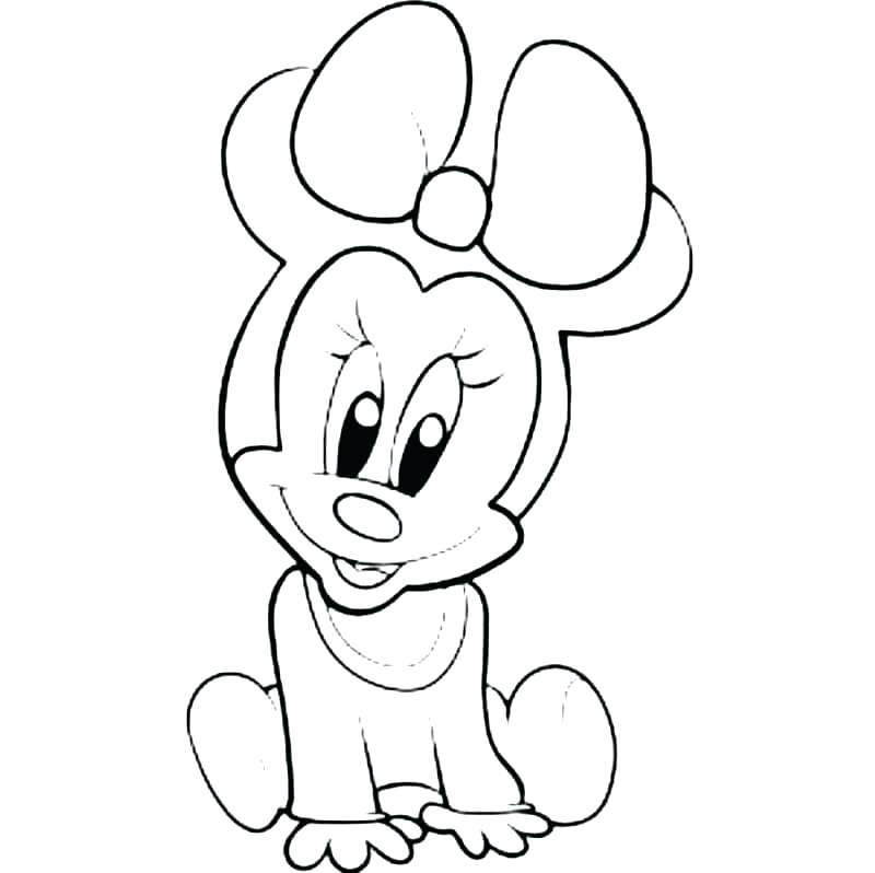 800x798 Free Coloring Pages Baby Disney Characters Princess To Print Colo