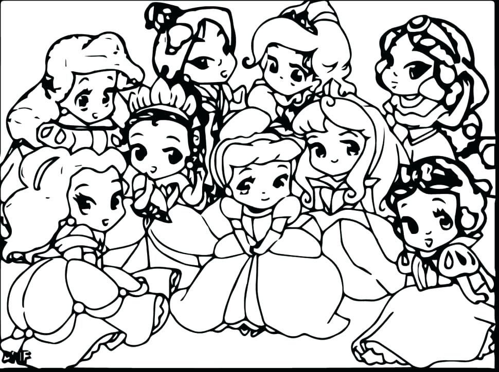 970x725 All Disney Characters Coloring Pages