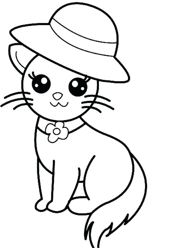 700x1006 Kittens Coloring Pages Kitten Page Image Images Cute Free Coloring