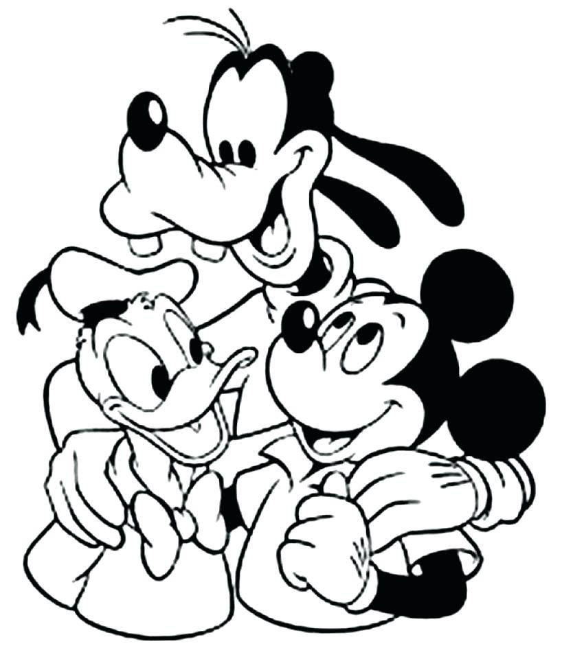 818x960 Mickey Mouse Clubhouse Coloring Pages To Print For Free As Cool
