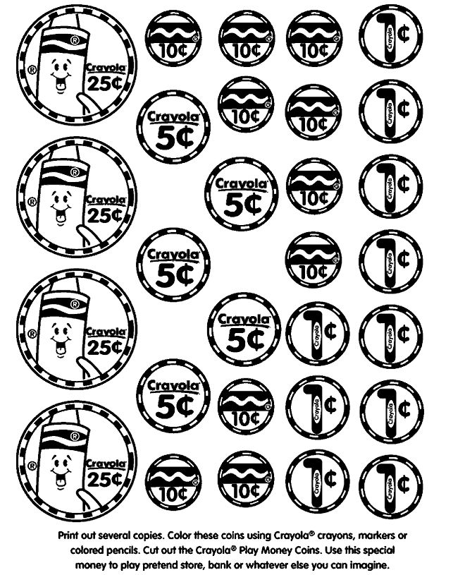 Free Coloring Pages Of Money