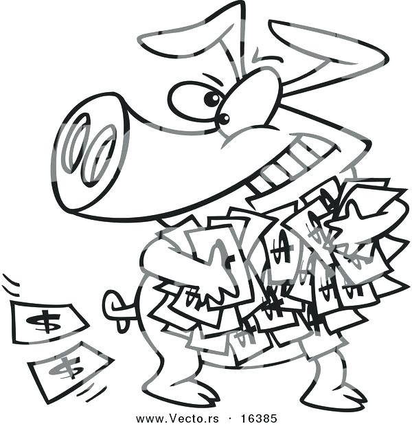 600x620 Coloring Pages Of Money
