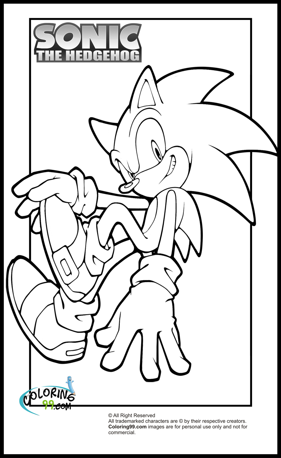980x1600 Free Sonic The Hedgehog Coloring Pages In Sonic The Hedgehog