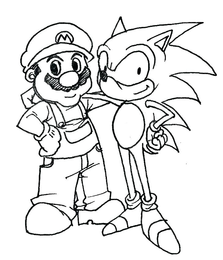 730x850 Sonic Hedgehog Printable Coloring Pages