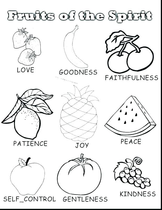 618x800 Free Fruit The Spirit Coloring Pages Coloring Home Fruits