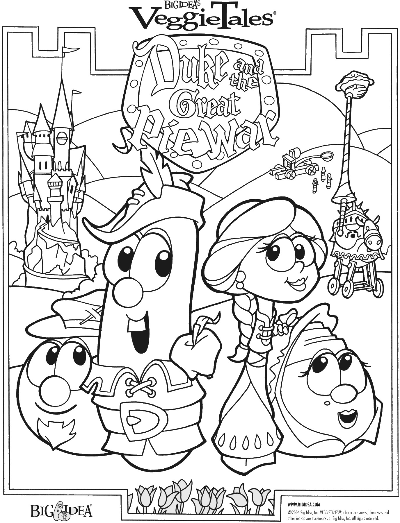 1375x1800 Veggie Tales Coloring Pages