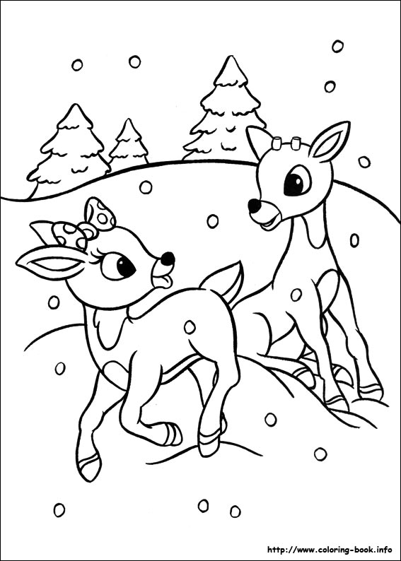 567x794 Rudolph The Red Nosed Reindeer Coloring Picture