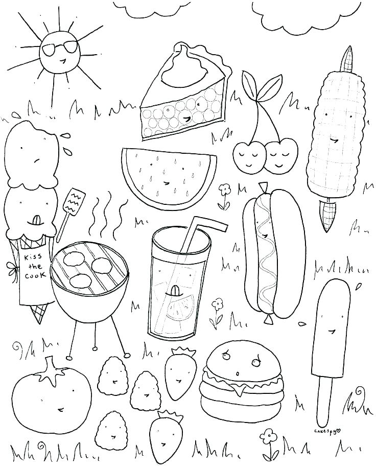 736x920 Coloring Pages Of Summer Season Free Printable Summer Coloring