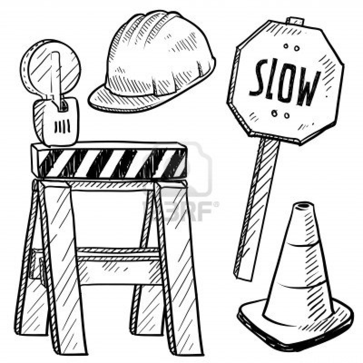 1200x1200 Great Construction Worker Tools Coloring Page Free Pages For Kids