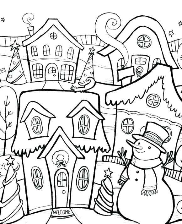 580x713 3 Good Winter Coloring Pages Good Coloring Pages As Unique Article