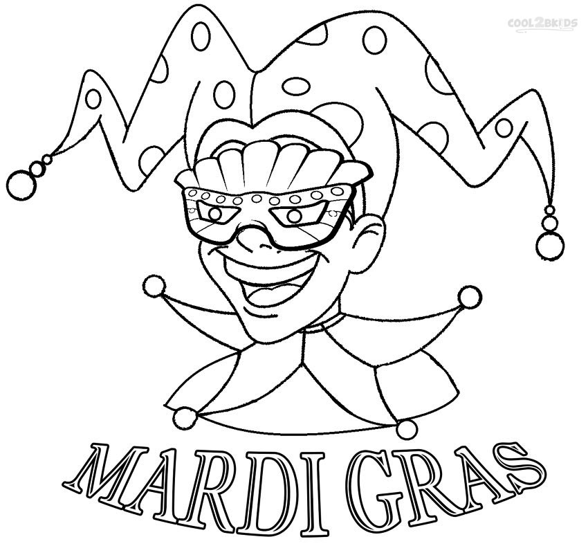 850x789 Printable Mardi Gras Coloring Pages For Kids Cool2bkids