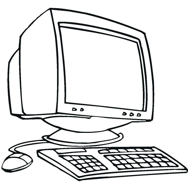 600x600 Computer Coloring Page Computer Coloring Pages Also Computer