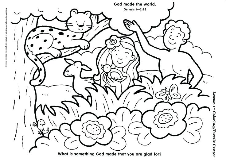 736x541 Free Printable Days Of Creation Coloring Pages Days Creation Fifth
