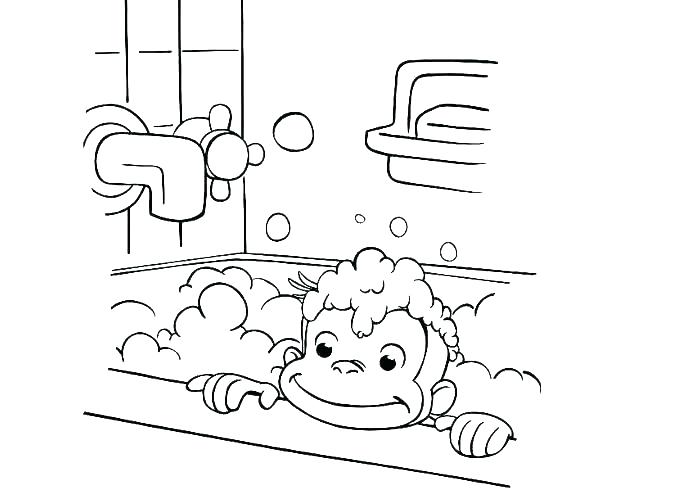 682x500 Curious George Coloring Page