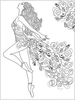 Free Dance Coloring Pages