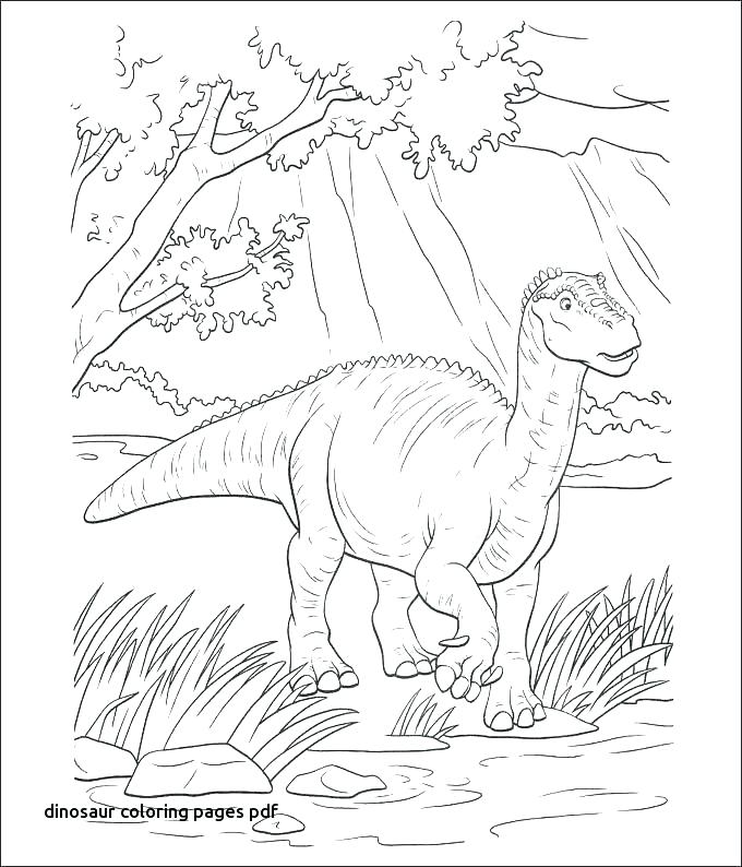 680x794 Dinosaurs Coloring Pages Pdf Free Dinosaur Coloring Pages Free T