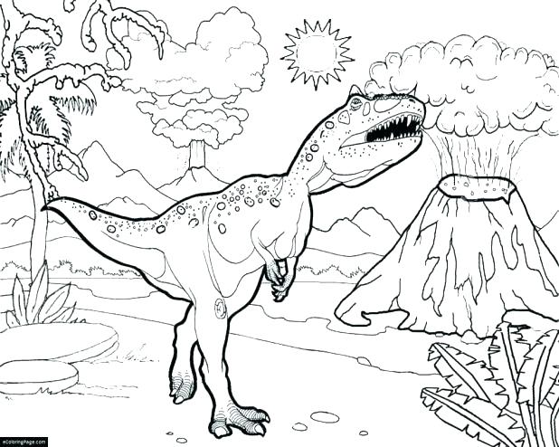 618x494 Dinosour Coloring Pages Coloring Pages World T Printable Coloring