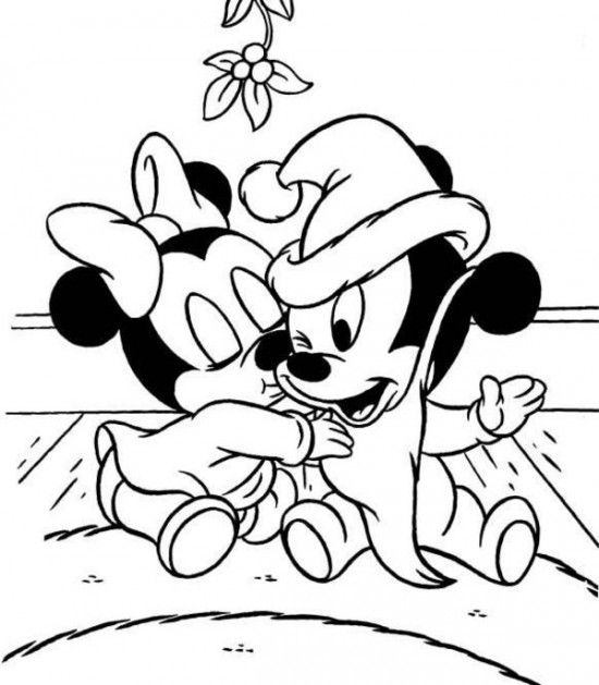 550x629 Best Free Disney Christmas Coloring Pages For Kids Projects