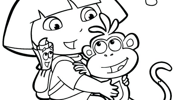 585x329 Dora Coloring Pages Printable Coloring Pages Printable Free Dora