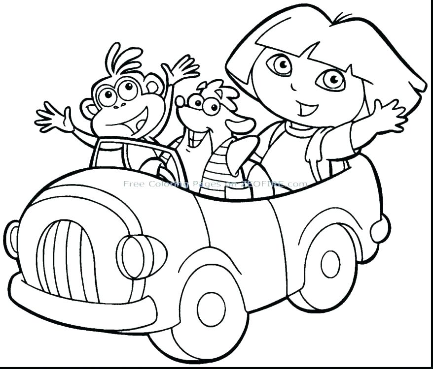878x750 Free Dora Coloring Pages Luxury Printable Coloring Pages Fee Free