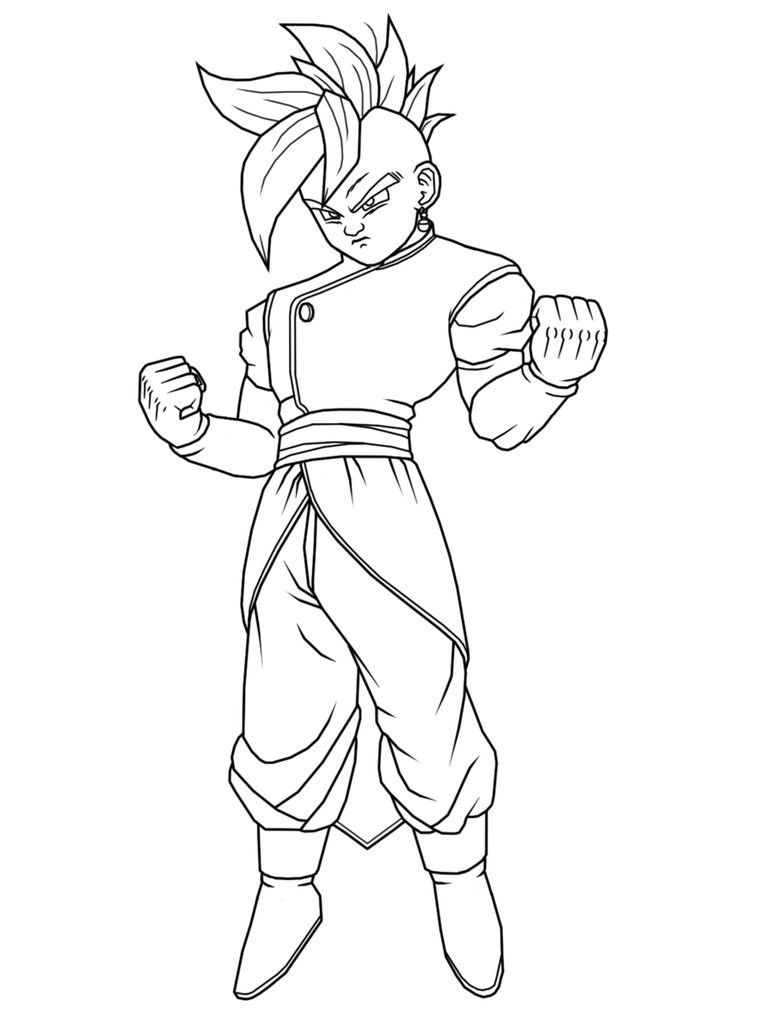 774x1032 Dragon Ball Z God Emperor Ready To Fight Dragon Ball Z Coloring