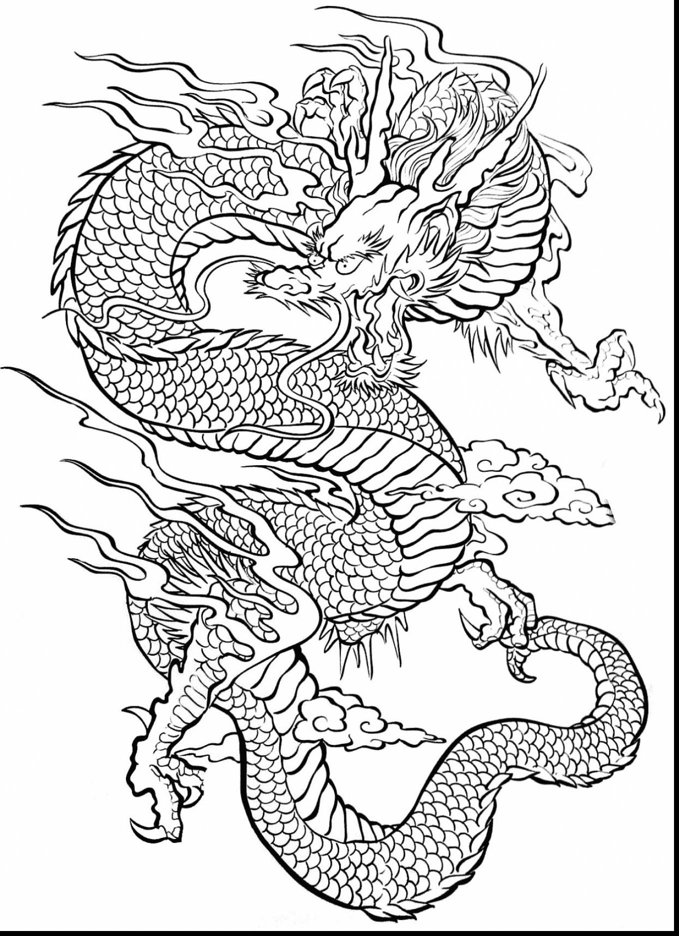 1359x1871 Extraordinary Adult Dragon Coloring Pages With Art Therapy