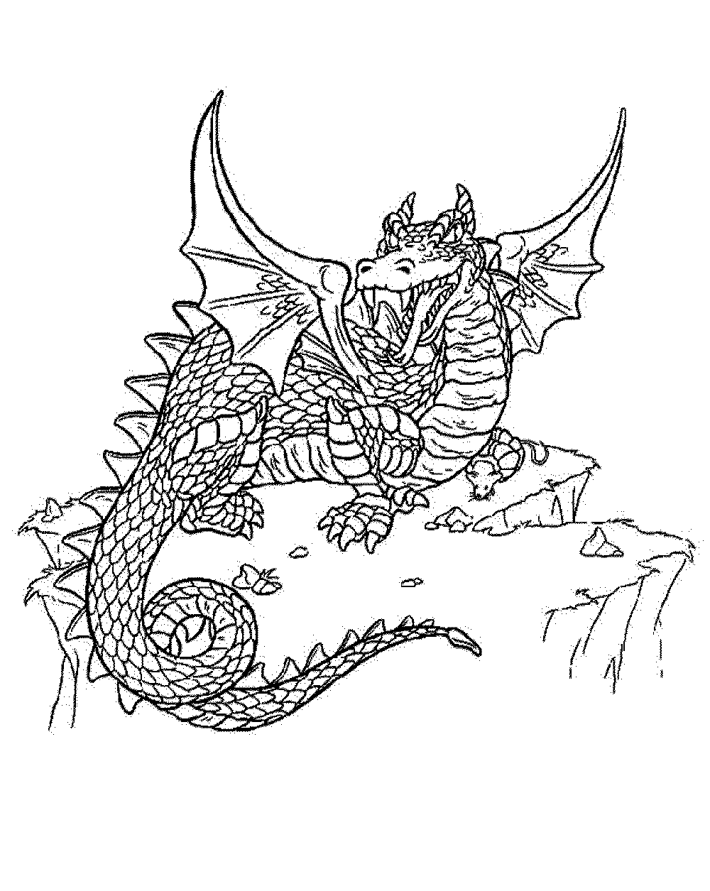 1000x1255 Free Printable Adult Dragon Coloring Pages 464074