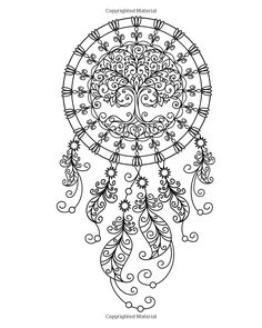 236x295 Free Adult Coloring Page. Dream Catcher With Quote