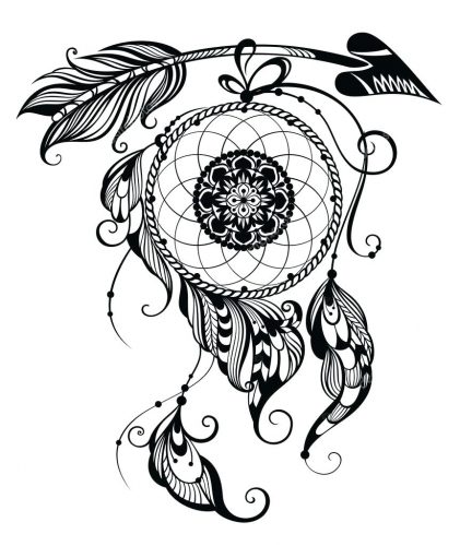 421x500 Coloring Page Dreamcatcher Coloring Pages. Dream Catcher Coloring