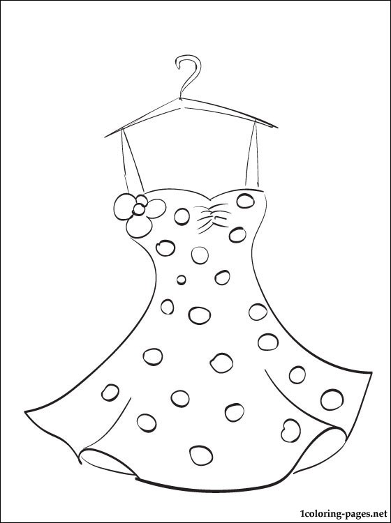 560x750 Summer Dress Coloring Page Coloring Pages