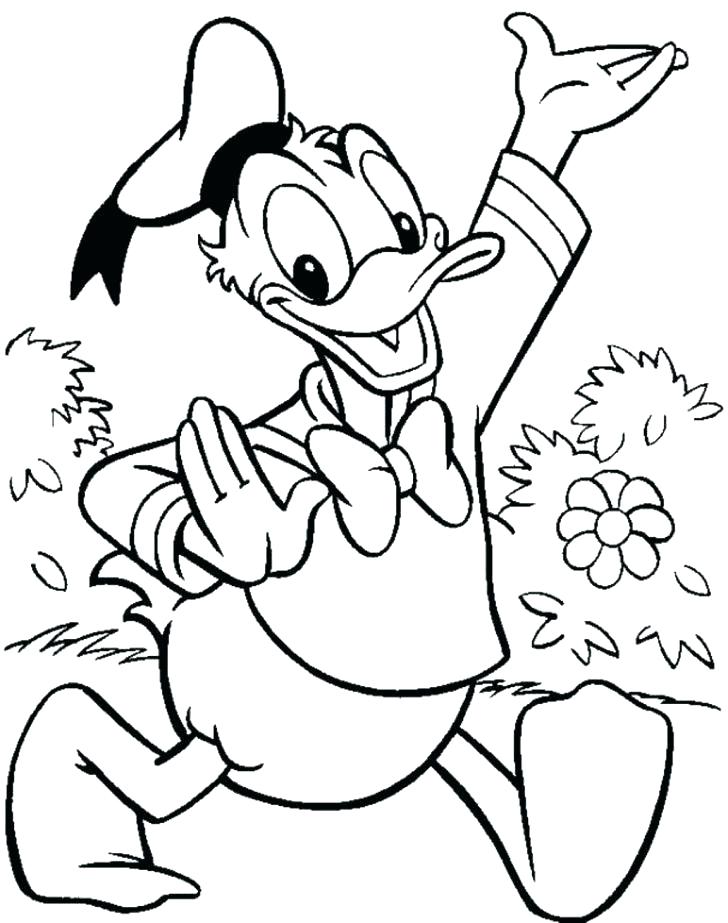 728x923 Donald Duck Coloring Pages Icontent