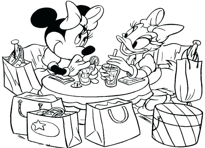 685x495 Donald Duck And Daisy Duck Together Coloring Pages Free Duck